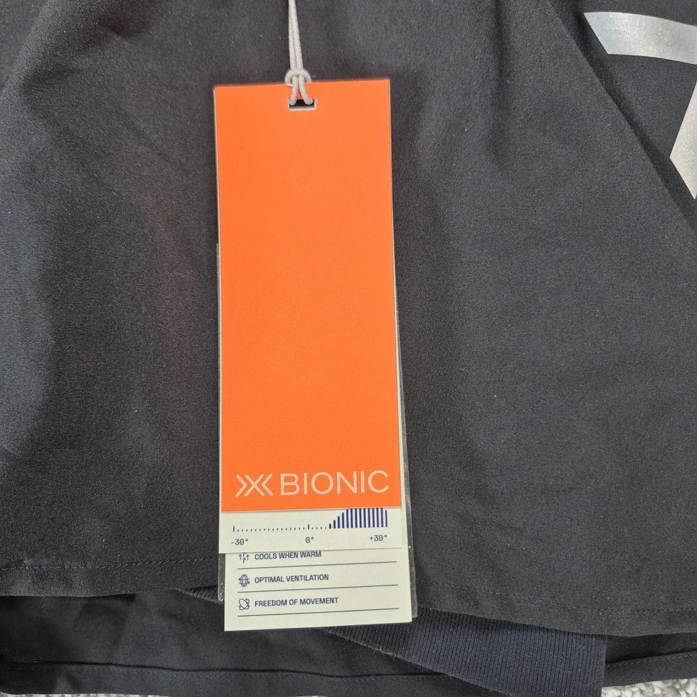 X-Bionic Twyce Race 2-in-1 Running Shorts‎ Womens Large Black Athletic NWT